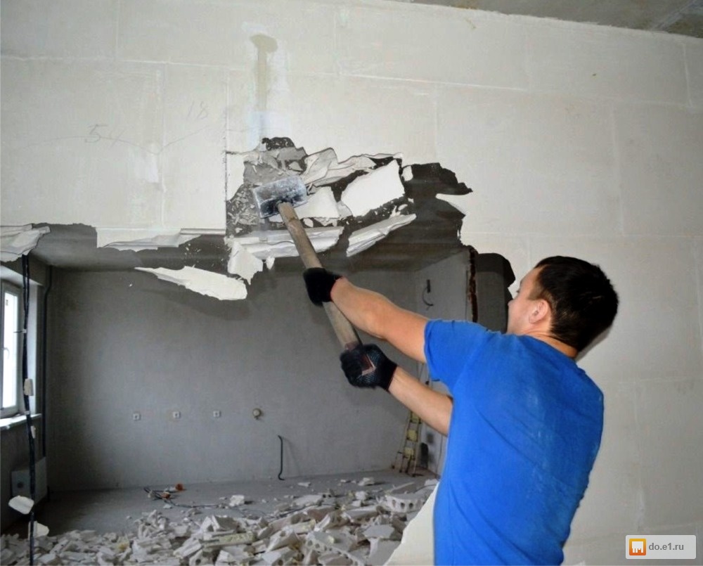 Демонтаж стен в Одессе